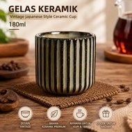 One Two Cups Vintage Japanese Style Ceramic Cup 180ml - GS145