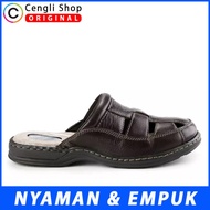 Sepatu Sandal HUSH PUPPIES Pria Original Kulit Asli Branded Empuk