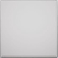 3 1/2"W x 3 1/2"H x 7/8"P Americraft Solid Paint Grade Wood Standard Smooth Rosette with Decorative 