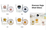 KAKAO SET Korean Soju Shot Glass Set 4PCS Whiskey / Tequila / Liquor