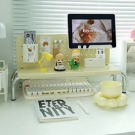 Multifunctional creative mobile phone office tablet pegboard desktop desk storage rack computer heig