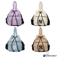 [MLB] Cozy Fleece Bucket Bag-Lavender/Blue/Cream/Sand-FW New product-directly from Korea