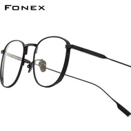 FONEX Titanium Kính mắt khung người đàn ông thiết kế thương hiệu kính vuông chất lượng cao siêu nhẹ