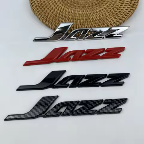 3D Trunk Emblem Abs Car Sticker Badge Decorations Suitable for Honda JAZZ LOGO Fit GK3 GK5 Replace A