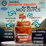 SAMBAL BILIS MERAH JENAMA SENDIRI BOTTLES- 220G (READY TO EAT)