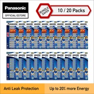 [10 / 20 Pack Bundle] Panasonic Premium Alkaline Evolta Battery Bundles LR03EG/18B + LR6EG/18B