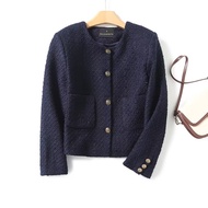 original Massimo Dutti Md In Stock 23 New Vintage Texture Single-breasted Short Pocket Jacket Womens