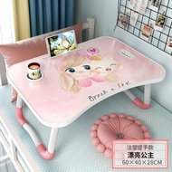 KY/💘on Bed Small Table Laptop Desk Foldable Lazy Student Children's Study Desk Small Writing Desk 8XPE