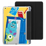 (多種顏色及型號可選)迪士尼彼思 怪獸公司Family Family iPad 10.2"/Air4/Air5/Pro11/Pro12.9 智慧型防摔保護套 -4850(黑色) 