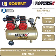 EURO-X GOLD OILLES AIR COMPRESSURE 60L EAZ-76062