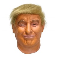 NEW Donald Trump Mask Realistic President Latex Headgear Halloween Party Celebrity Cosplay Costume P