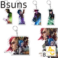 Bsuns Jinx LOL Face Car Key Chain