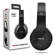 Handset Bando / Handphone Cat Ear MZ-47 / P47 M CAT Wireless Bluetooth Headphone Motif Kucing