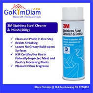 3M Stainless Steel Cleaner &amp; Polish (600g) For Stainless Steel, Chrome, Aluminum and Metal Surfaces