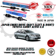 TOYOTA CAMRY ACV51 2.0 DRIVE SHAFT (LEFT & RIGHT)-BRAND NKN 100% ORIGINAL MADE in JAPAN