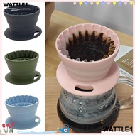 WTTLE Coffee Filters, Reusable Silicone Coffee Dripper, Portable Outdoor Camping Collapsible Home Coffee Funnel