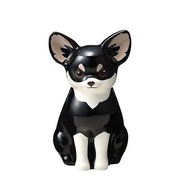 日本Magnets可愛動物系列黑色吉娃娃造型陶瓷筆筒花瓶擺飾