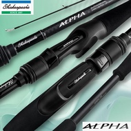 SHAKESPEARE ALPHA 1.98m/2.13m/2.28m/2.43m Fishing Rod M/ML/MH Full Solid Carbon Spinning Rod/Baitcas
