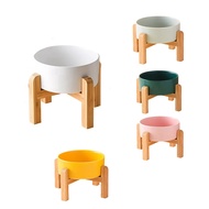 【LB0P】-Big Dogs Bowl Double Ceramic Elevated Pet Food Water Feeders Small Medium Large Dog Feeding S