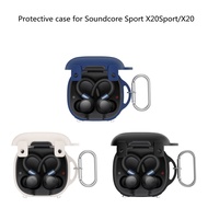 Drop-proof Dust-proof Headphone Case for Soundcore Sport X20 Sport/X20 Earbuds, Soft Silicone Protec