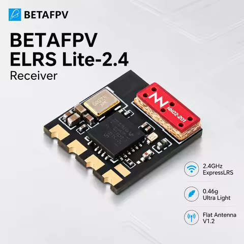 BETAFPV ELRS Lite 2.4GHz Receiver Flat Antenna V1.2 0.46g ExpressLRS CRSF Nano RX for Tiny Whoop FPV