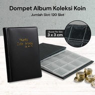 World Coin Stock 120 Slot Coin Collection Album Wallet - Black