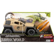 Jurassic World Mission Mayhem Truck & Dinosaur Action Figure Toy Set With Flipping Feature (HRX52)