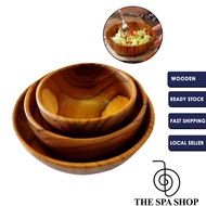 Wooden Teakwood Bowl Diameter 9.5cm to 14.5cm [ Ready Stock in Malaysia]
