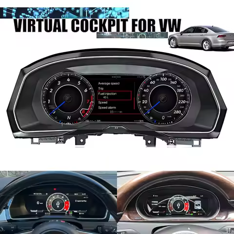12.3'Digital Cockpit Speedometer For VW PASSAT B7 B8 Golf 6 7 MK7 Tiguan Scirocco Jetta T6 Sharan Da