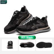 รองเท้าเซฟตี้ (Safety) รุ่น OZUKA  หัวเหล็กกันชน มีแถบสะท้อนแสง พื้นยางกันลื่น เพิ่มความปลอดภัย