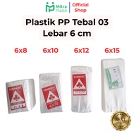 PP Plastic Width 6 Thickness 03 6x8 6x10 6x12 6x15 Transparent Clear Plastic Bags