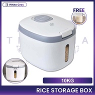 Rice Storage Box 5KG / 10KG Rice Dispenser Container Rice Container Kitchen Storage Bekas Beras Temp