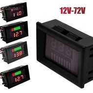 【CRAZYSPE】Digital LED 12V-72V Voltmeter, Volt Meter Battery Gauge For Motorcycle Car Test
