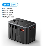 Vention 20W Universal Travel Adapter 2 pin to 3 pin Converter Fast Charge International Travel Adapt