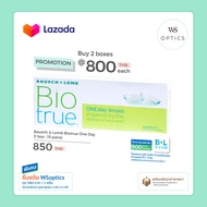 Bausch & Lomb Biotrue OneDay คอนแทคเลนส์รายวัน (1 Box : 15 Pairs)