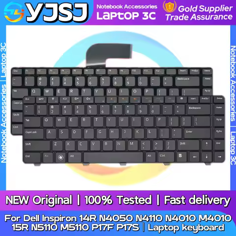New Original Laptop Notebook keyboard For Dell Inspiron 14R N4050 N4110 N4010 M4010 15R N5110 M5110 