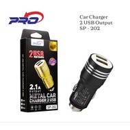 CAR CHARGER PRO SP-201 2USB 1.0A