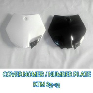 KTM 85 2016 NUMBER PLATE COVER KTM85 TRAIL SUPERMOTO MOTOCROSS NUMBER PLATE