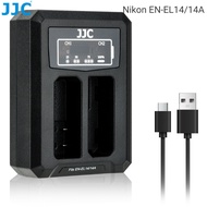 JJC EN-EL14 EN-EL14A Battery Charger for Nikon D5600 D5500 D5300 D5200 D3500 D3400 D3300, Replace MH