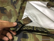 ผ้าใบ ผ้าใบกันฝน ลายพราง ผ้าใบกันแดด 100% ฟลายชีทลายพราง ผ้าเต้นท์ ผ้าคลุม ผ้าคลุมกันน้ำค้างกันหมอก 