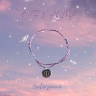 BTS X ARMY loliastuff adjustable knot sliding braided bracelet (braided bracelet/bracelet/kpop merch
