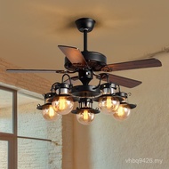 Chandelier Fan Ceiling Fan Hot Pot Restaurant Industrial Light Style Restaurant Konoha Living Room C