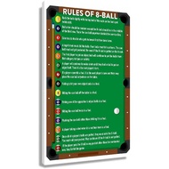 Fast Shipping Csawxl Rules of 8 Ball Pool Billiards Posters and Prints Living Room Canvas Wall Art P
