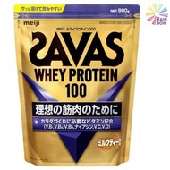 明治 - SAVAS 乳清蛋白粉 100 [奶茶口味] 980g BBF:2027年1月底(平行進口) (17878)
