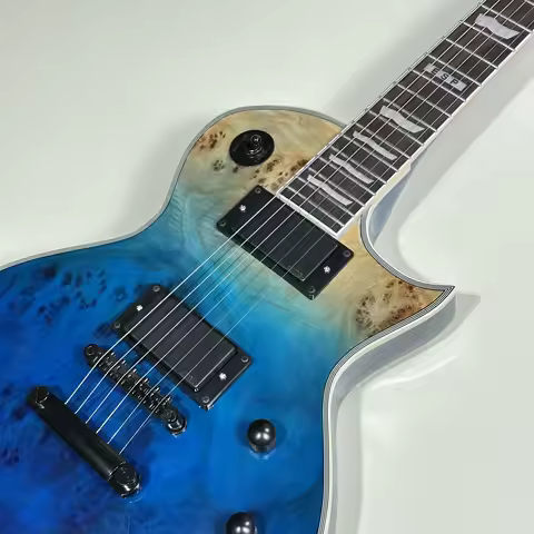 ESP Guitar, Blue Color, Rosewood Fingerboard, BLACK Hardware,EMG Active pickups