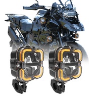 Universal Auxiliary Light Upgrade Motorcycle fog lights Brighter Lamp 65W 6000K Spotlight For BMW R1
