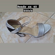 Sepatu Bonia Authentic Silver sz 40