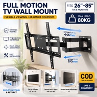 TV Bracket Full Motion Adjustable 26"-85" TV Wall Mount Bracket Universal Bracket Full Screws
