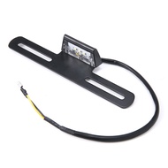 1pc 12V 1W Motorcycle License Plate Holder Bracket Suppirt White 3 LED Scooter Number Plate Light DI