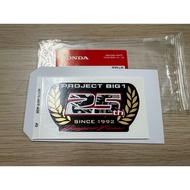 HONDA Japanese Standard CB400 CB1300 25TH Sticker (Black)